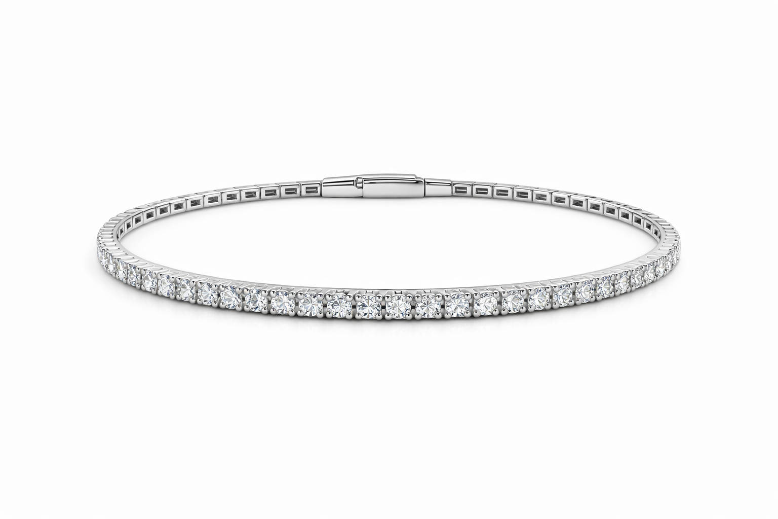 2.00 Carats Diamond Flexi  Bangle Bracelet
